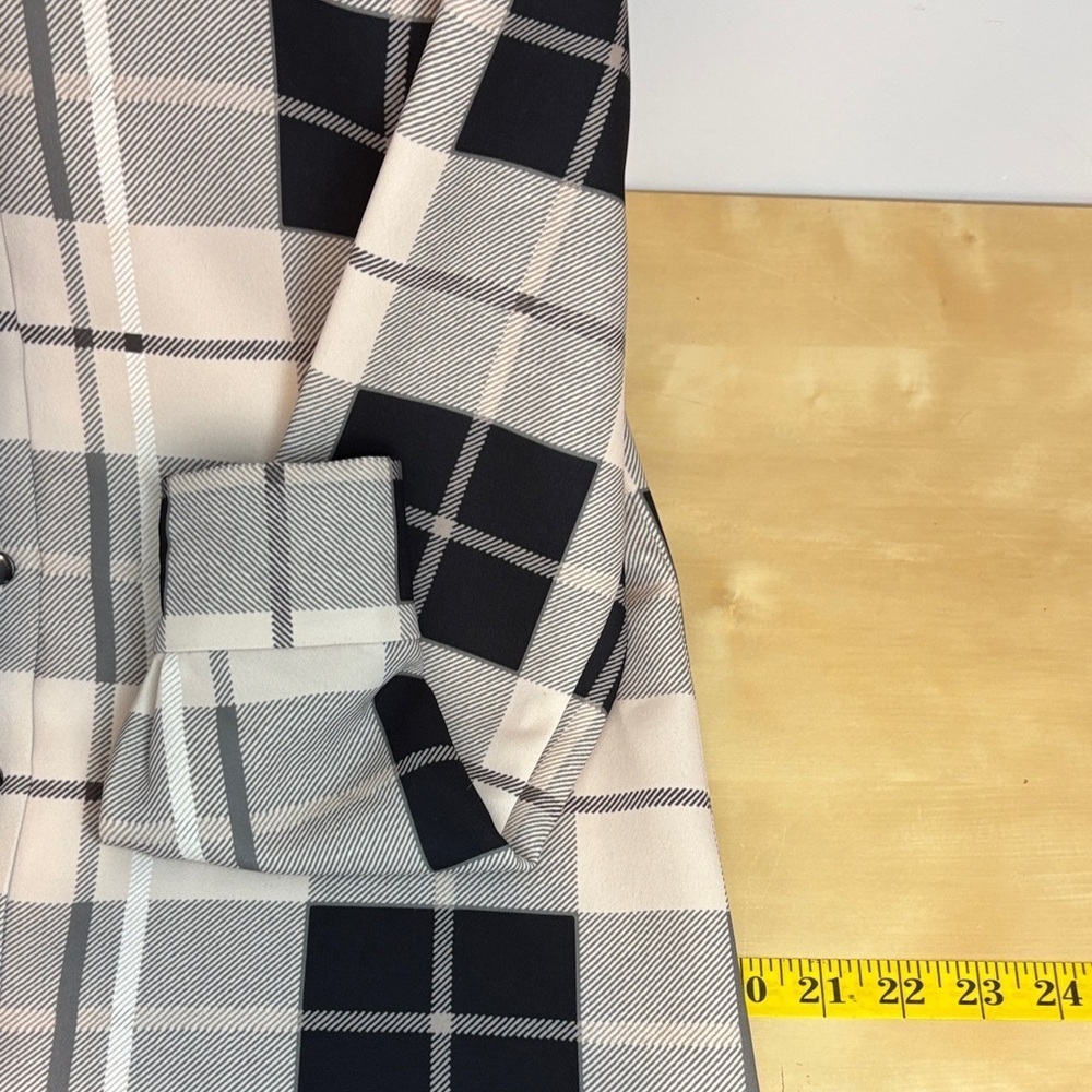 Kate Spade NY Woodland Plaid Griffin Dress with Black Tie - Picture 10 of 11
